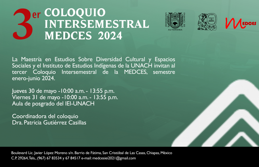 Tercer Coloquio Intersemestral MEDCES 2024
