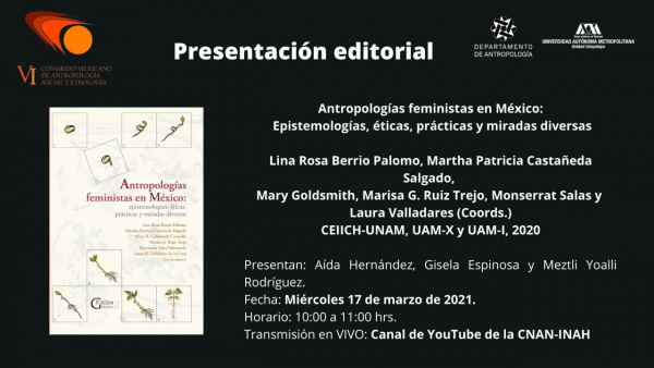 Presentación del libro: Antropologías feministas en México: epistemologías, éticas, prácticas y miradas diversas