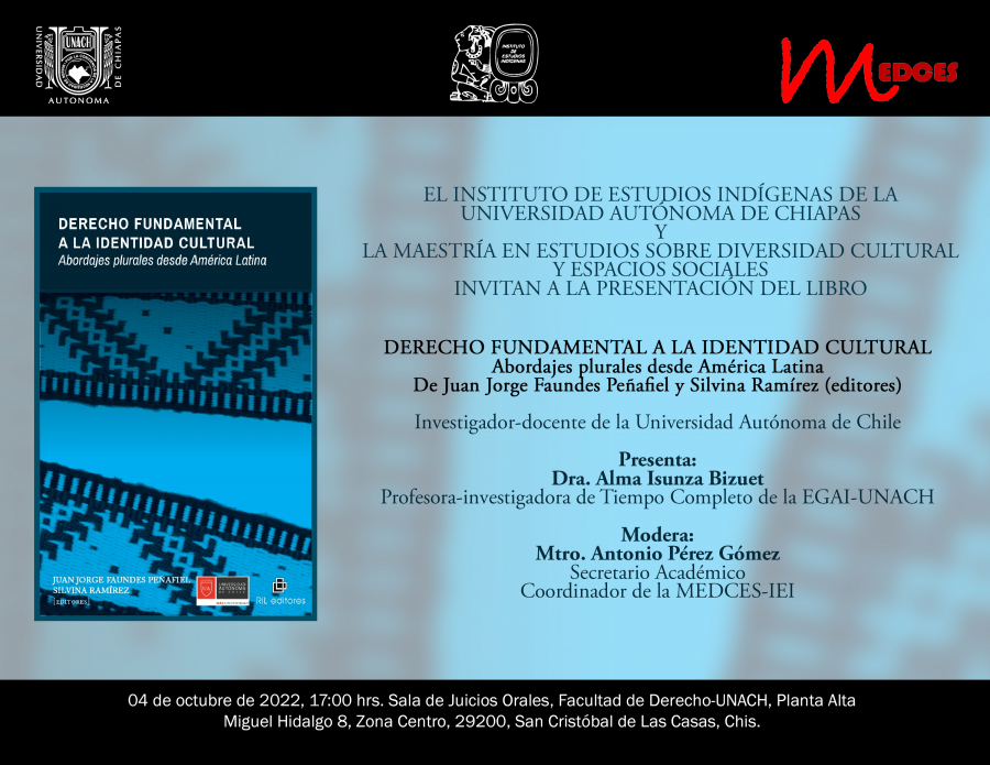 Presentación del libro DERECHO FUNDAMENTAL A LA IDENTIDAD CULTURAL Abordajes plurales desde América Latina