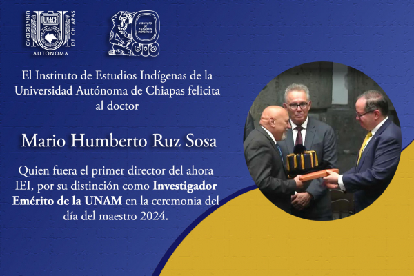 Felicidades Dr. Mario Humberto Ruz Sosa