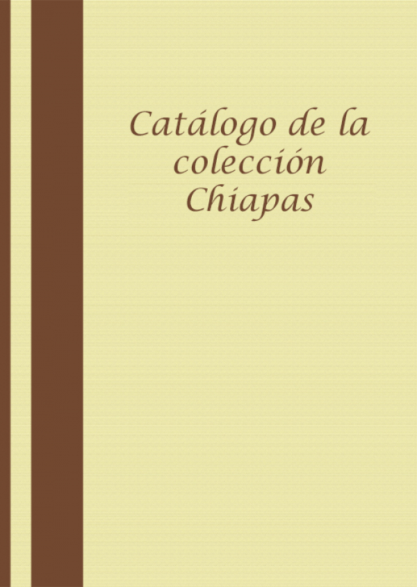 Catálogo de la colección Chiapas