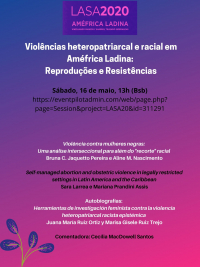 Videoconferencia: Violências heteropatriarcal e racial em Améfrica Ladina: Reproduções e Resistências